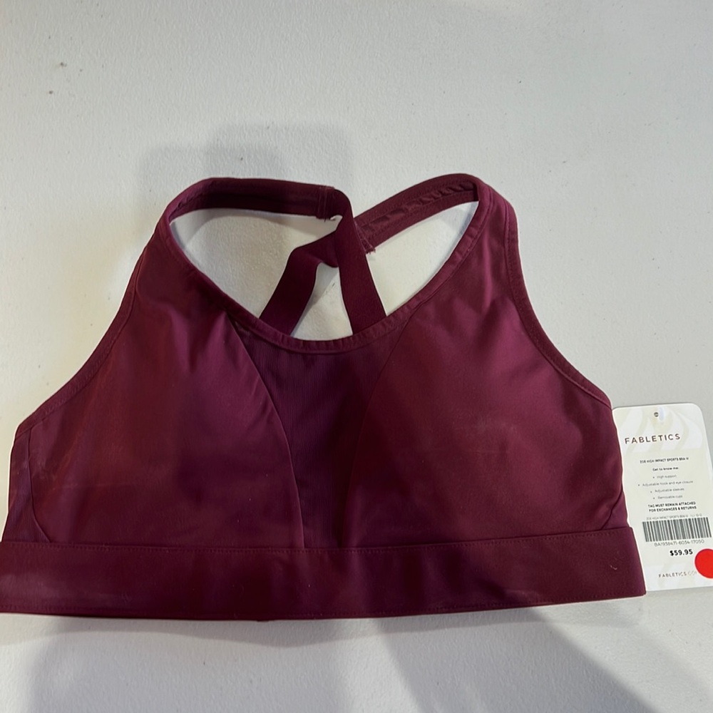 Fabletics Zoe high impact sports bra size large NWT